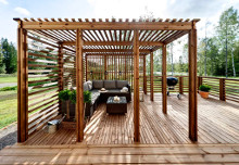 Беседки из ДПК примеры использования